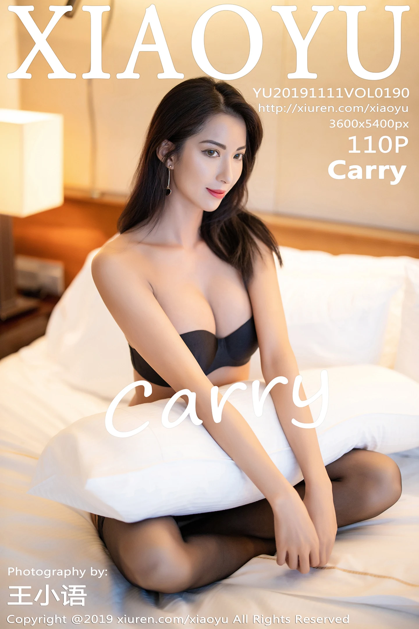 [XiaoYu画语界]Vol.190_女神Carry私房黑色内衣配吊带黑丝袜秀完美身材性感写真112P-秀人网 - XiuRen.Space